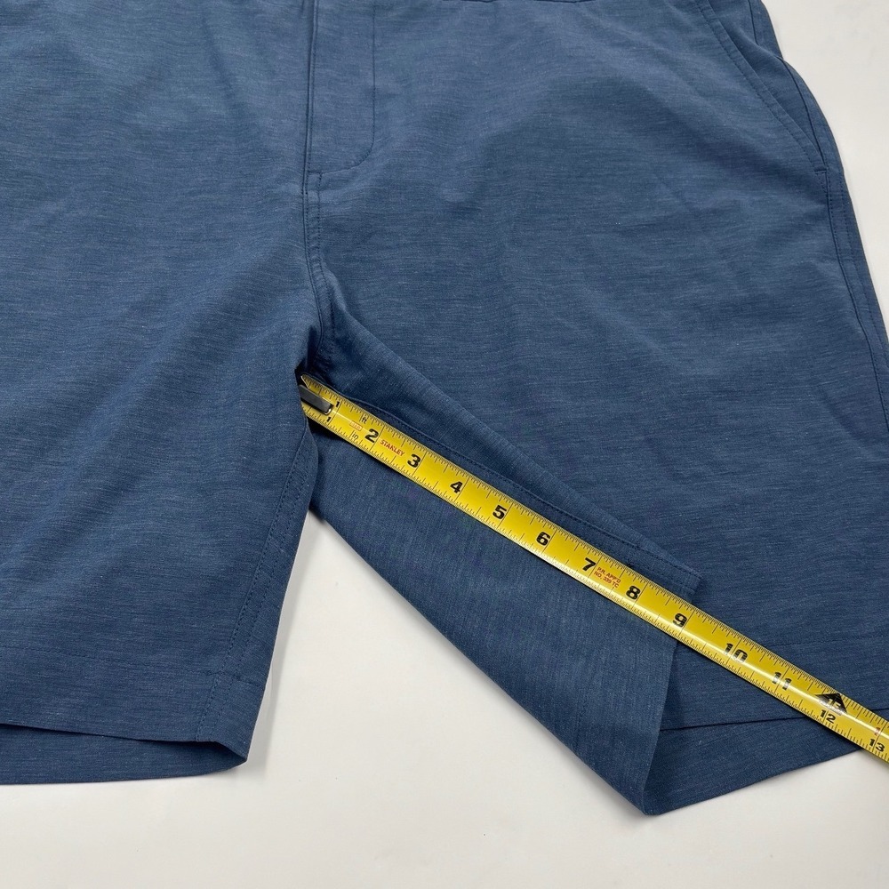 Faherty All Day Shorts Men's 38 Blue Stretch 9" Polyester - Picture 4 of 7
